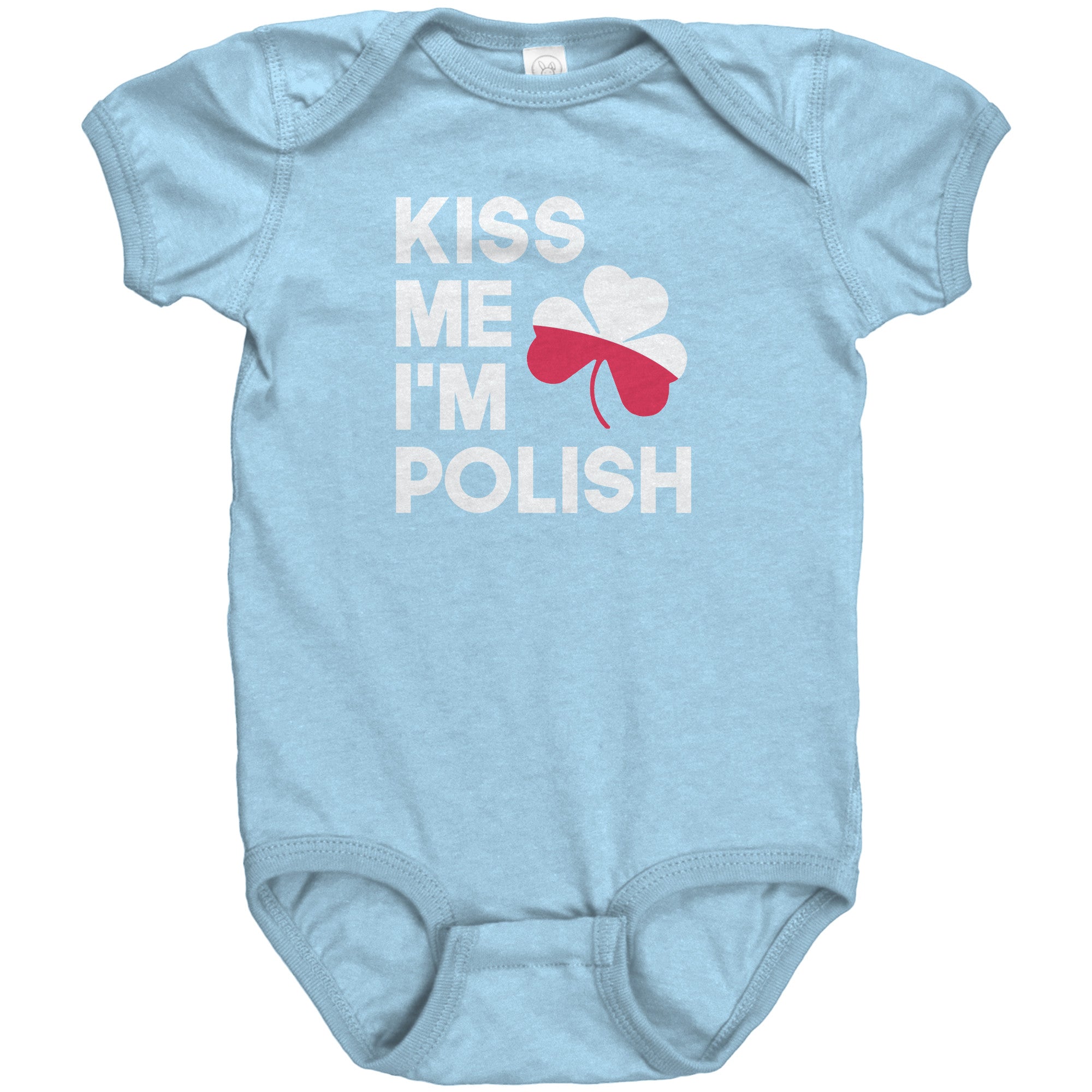 Kiss me I'm polish baby bodysuit-multiple colors – My Polish Heritage