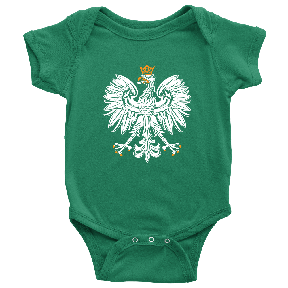 Polish Mafia Poland Polish Eagle Polska Dyngus Day Gift Baby Long Sleeve  Bodysuit