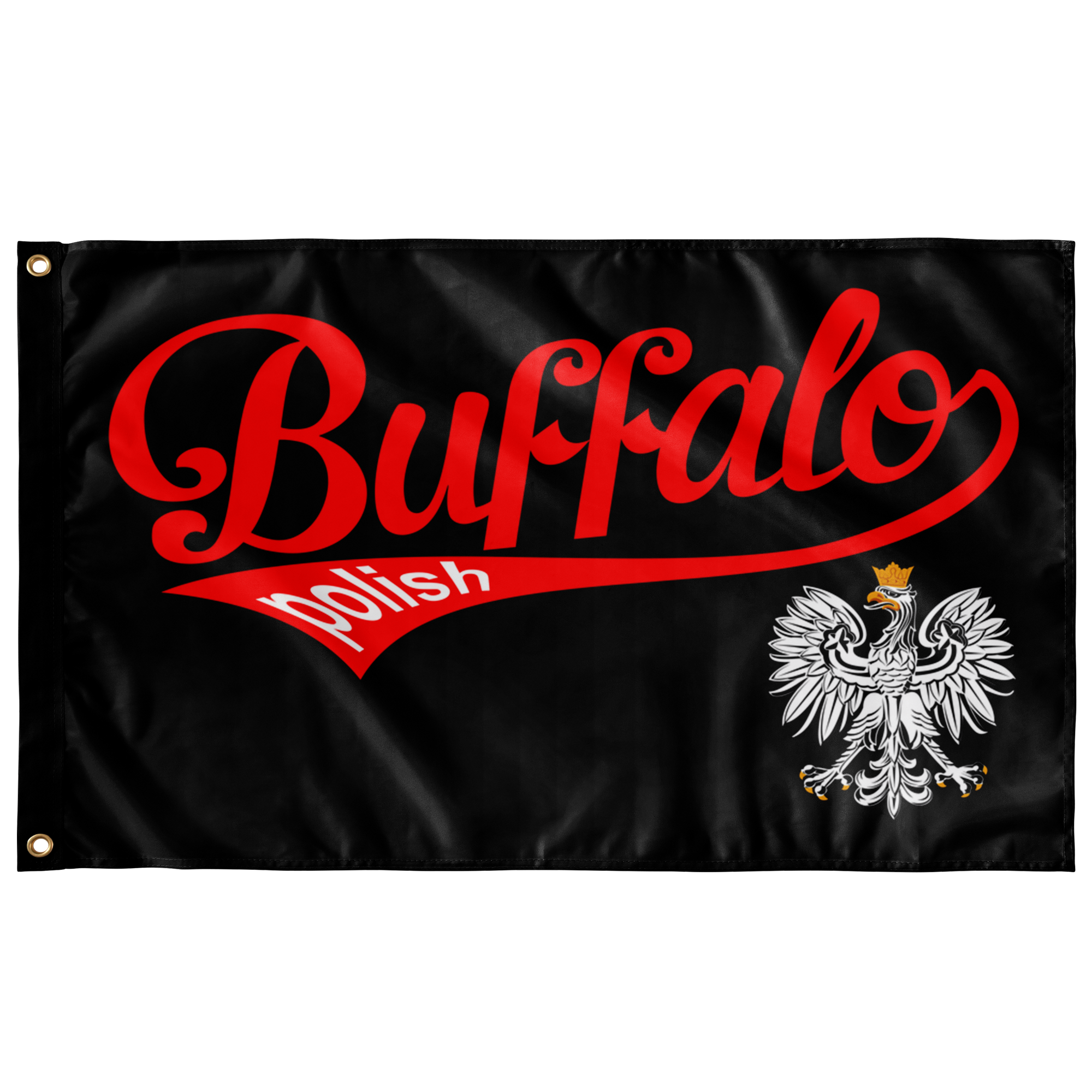 Polish Buffalo NY Indoor Wall Flag - Polish Shirt Store