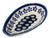 Polish Pottery Spoon Rest-Floral Peacock Traditional Pattern