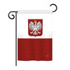 Poland Flag Decorative Vertical Garden Flag, 13"x 18.5", Multi-Color