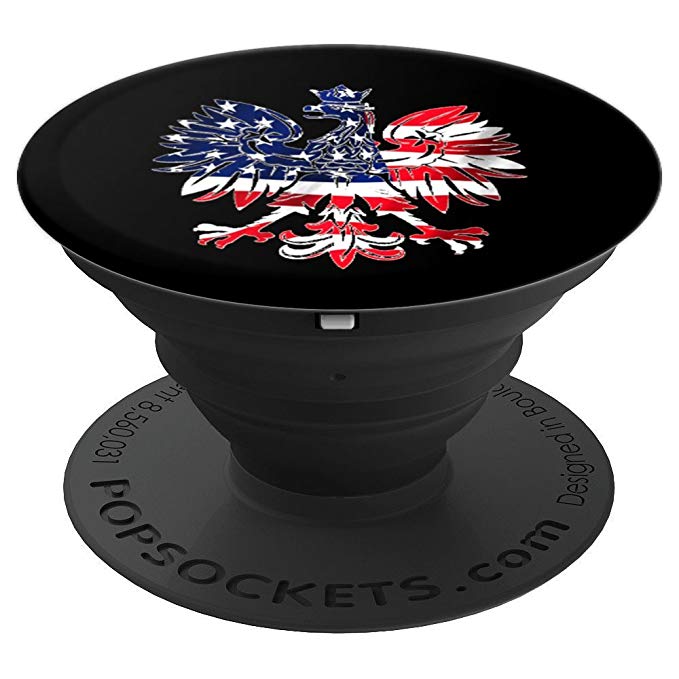 Bass Fishing Pole American Flag Color PopSockets Swappable PopGrip