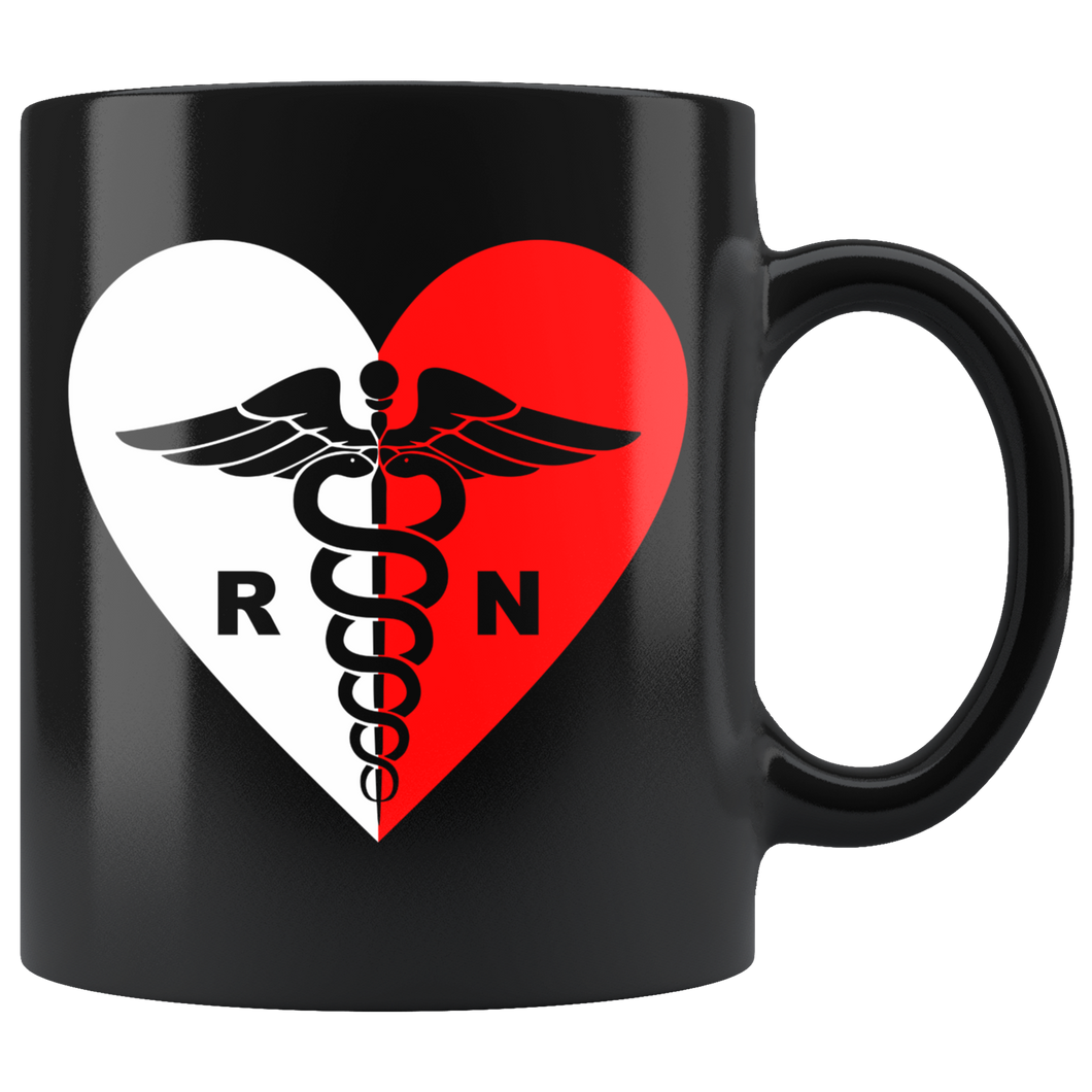 Polish Registered Nurse Black 11oz Mug