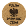 Polish Drinking Team Cork Coaster Set of 4
