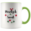 Wesołych Świąt Mug with colored handle